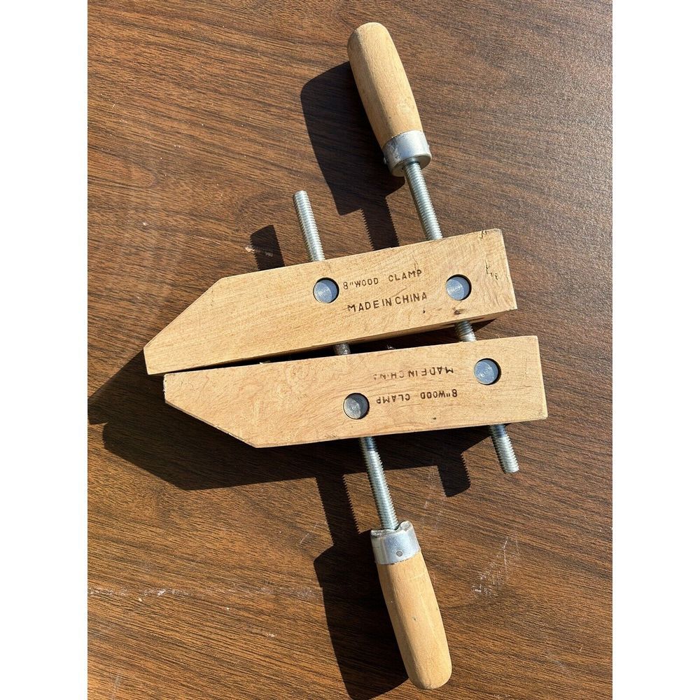 2 Vintage 6"‎ & 8" Adjustable Screw Wood Clamp